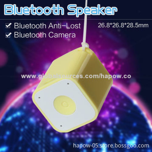 World's Smallest Bluetooth Mini Speaker with Self Snapshot and Key Finder, Good for Promotional Gift